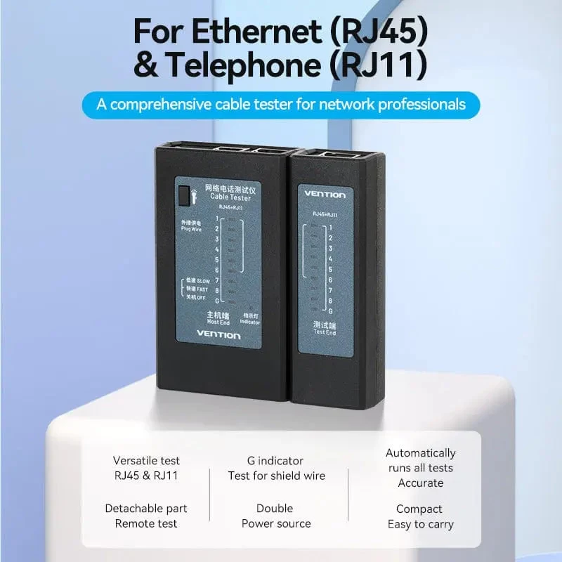 VENTION KEFB0 RJ45 tinklo kabelių testeris