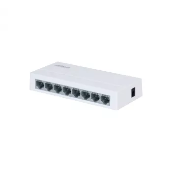 DAHUA PFS3008-8ET-L-V2 Nevaldomas PoE+ komutatorius, 8x RJ45 10/100Mbps, 96W