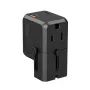 CHOETECH PD6038 38W GaN USB-C įkroviklis su USB-A ir keičiamais kištukais (EU/US/UK/AU) – juodas