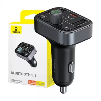 „Baseus S-09 Pro“ Bluetooth FM siųstuvas (juodas)
