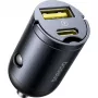 Baseus Tiny Star 30W USB-A USB-C sieninis įkroviklis, juodas
