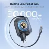 Automobilinis kroviklis Baseus EnerCore CJ11 45W su USB-C lizdu ir įtraukiamu USB-C laidu – juodas