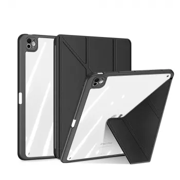 Dux Ducis Magi Case iPad Pro 13 (2024/2025) su stovu – juoda