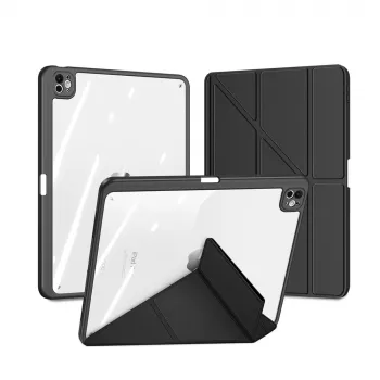 Dux Ducis Magi Case iPad Pro 13 (2024/2025) su stovu – juoda
