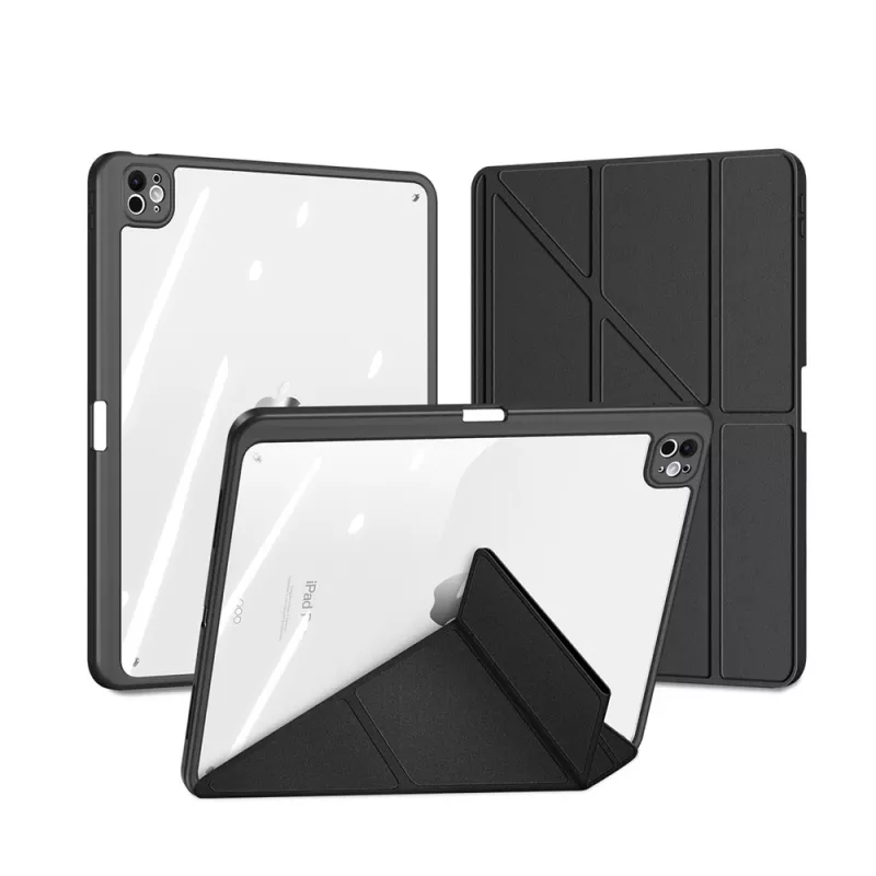 Dux Ducis Magi Case iPad Pro 13 (2024/2025) su stovu – juoda