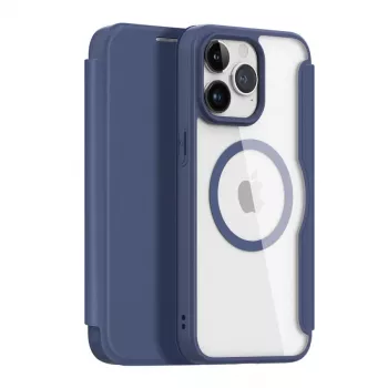 Dux Ducis Skin X Pro Folio Case su MagSafe, skirta Apple iPhone 15 Pro Max, juoda