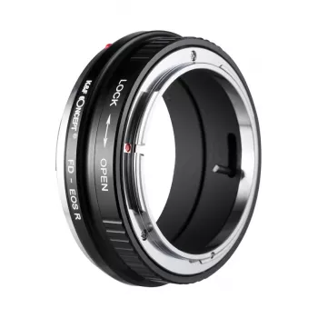 K&F Concept Canon FD į RF objektyvo laikiklio adapteris (juodas)
