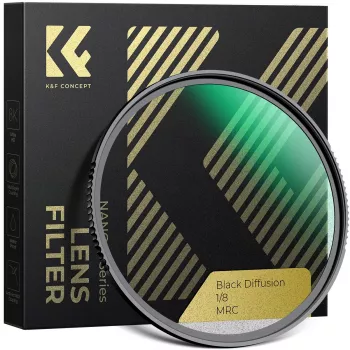 K&F Concept Black Diffusion 1/8 Filtras 43mm HD Nano Danga