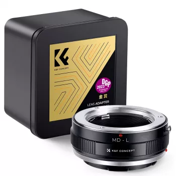 K&F Adapter Minolta MD/MC Lens to Leica L-Mount Camera - Black