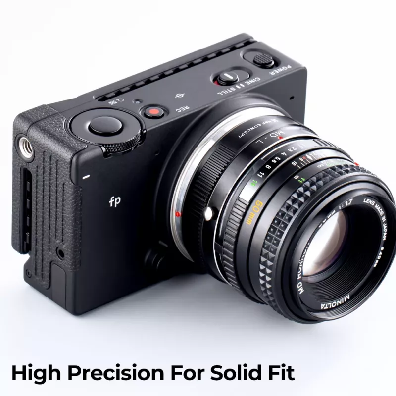 K&F Adapter Minolta MD/MC Lens to Leica L-Mount Camera - Black