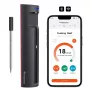 Meatmeet Pro išmanusis virtuvės termometras su Bluetooth/WiFi programa, skirta griliui, orkaitei, rūkyklai - juoda