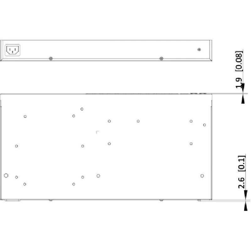 Hikvision DS-3E1528P-EI 24 prievadų Gigabit PoE+ valdomas jungiklis