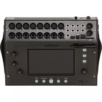 Allen & Heath CQ18T Skaitmeninis Mikseris su 16 Mikrofoninių Priešstiprintuvų, 96kHz, 7 colių Liečiamuoju Ekranu, Wi-Fi ir Bluetooth