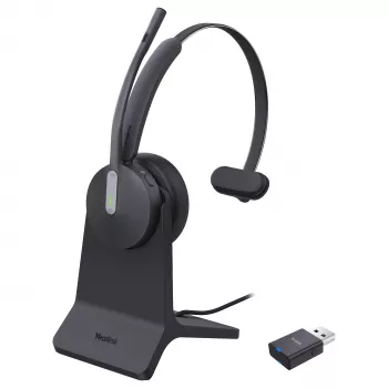 Yealink WH64 Hybrid Mono DECT/Bluetooth ausinė su įkrovimo stovu