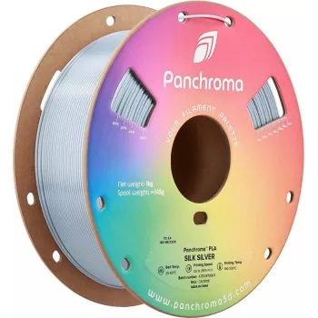 Polymaker Panchroma PLA Silk 3D spausdinimo gija, 1,75 mm, 1 kg, sidabrinė