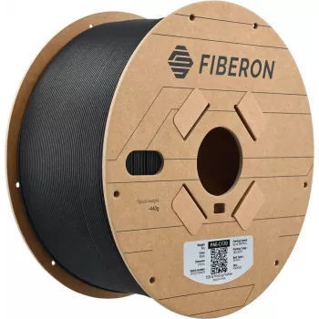 Polymaker Fiberon PA6-CF20 anglies pluoštu armuotas nailono siūlas 1,75 mm juodas 0,5 kg
