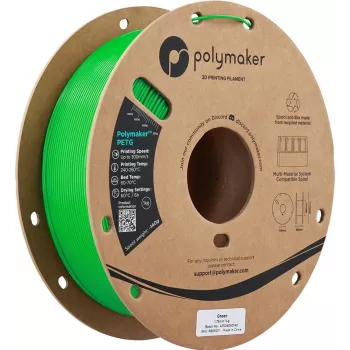 Polymaker PETG 3D spausdintuvo kaitlentė, 1,75 mm, 1 kg, žalia (PB05011)