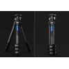 Leofoto LSR-284C+LH-30 CNC Tripod su niveliavimo pagrindu ir paniravimo spaustuku, 4 sekcijų 28/25/22/19mm