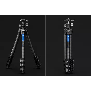 Leofoto LSR-284C+LH-30 CNC Tripod su niveliavimo pagrindu ir paniravimo spaustuku, 4 sekcijų 28/25/22/19mm