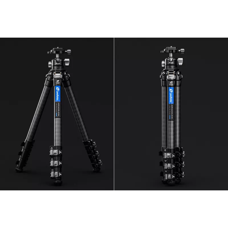 Leofoto LSR-284C+LH-30 CNC Tripod su niveliavimo pagrindu ir paniravimo spaustuku, 4 sekcijų 28/25/22/19mm