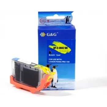 G&G Ninestar Suderinama Rašalo Kasetė Canon CLI-42BK (6384B001) Juoda