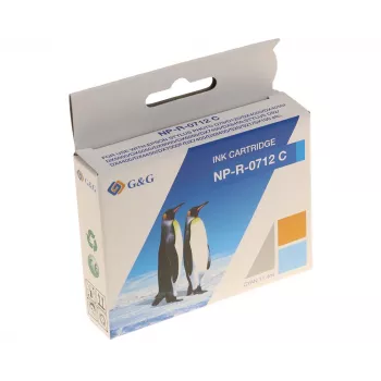 G&G Ninestar suderinama rašalo kasetė, skirta Epson T0712/C13T07124012, cianginė