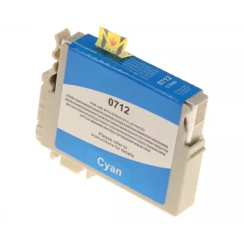 G&G Ninestar suderinama rašalo kasetė, skirta Epson T0712/C13T07124012, cianginė