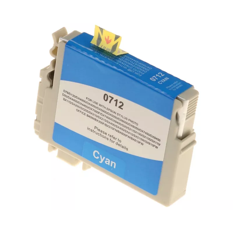 G&G Ninestar suderinama rašalo kasetė, skirta Epson T0712/C13T07124012, cianginė