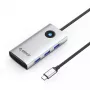 ORICO PW11 USB-C Docking Station 6-in-1, 3x USB-A 3.0, 1x USB-C 3.0, 1x USB-C PD 100W, 1x HDMI 4K 30Hz - Silver