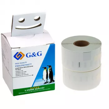G&G suderinamas etikečių rulonas DYMO 99012, S0722400 - 36 x 89 mm terminis popierius, baltas, nuolatiniai klijai, 520 etikečių