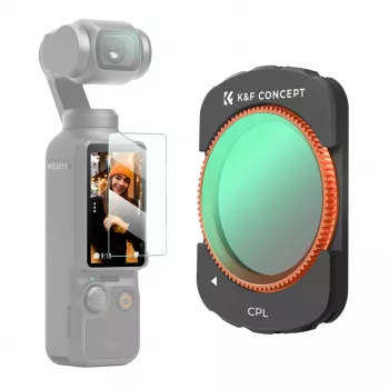K&F Concept Cirkuliacinis poliarizacinis filtras CPL HD MRC 12 sluoksnių, skirtas DJI Osmo Pocket 3 (KF01.2532)