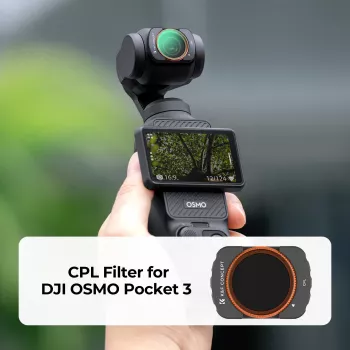 K&F Concept Cirkuliacinis poliarizacinis filtras CPL HD MRC 12 sluoksnių, skirtas DJI Osmo Pocket 3 (KF01.2532)