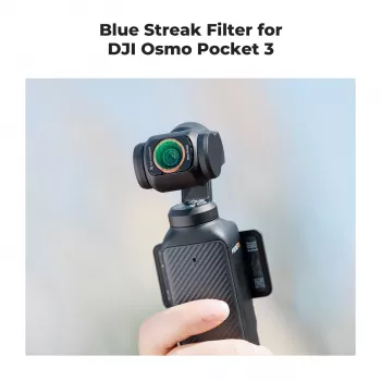 KF Filtr Blue Streak Anamorphic Filter + Tempered Glass Screen Protector 2-in-1, skirta DJI Osmo Pocket 3 / 4