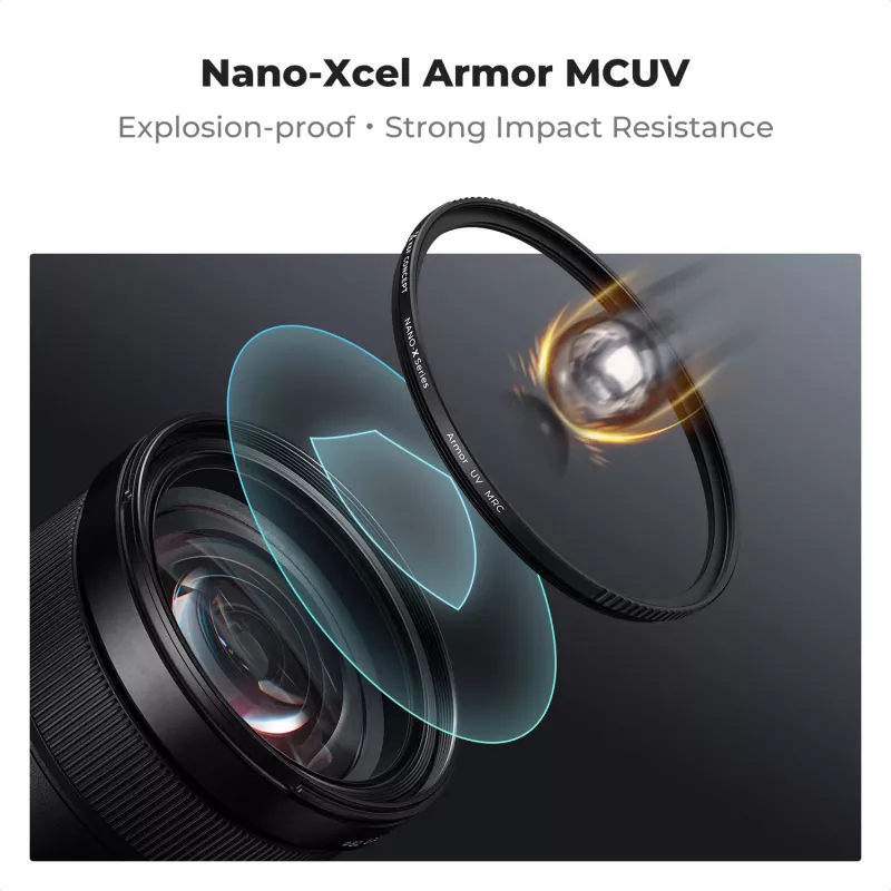K&F Nano-X MRC UV filtras 46 mm – Armor UV Ultraviolet