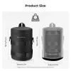 K&F Concept Waterproof Lens Pouch Case Small 12x8cm su pūstuvu - Juoda