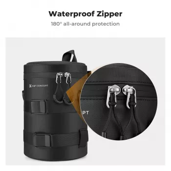 K&F Concept Waterproof Lens Pouch Large 19x12cm with Dust Blower Bulb KF13.202