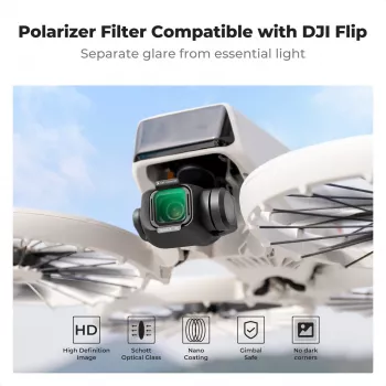 K&F Concept Nano-X 8K Ultra HD cirkuliacinis poliarizacinis filtras, skirtas DJI Flip dronui (KF01.3080)