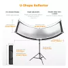 K&F Concept U-Shape 4-in-1 Curved Reflector 180x60cm su šviesos stovu ir nešiojimo krepšiu