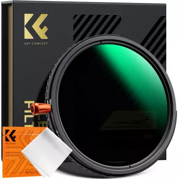 K&F Concept 82mm 3-in-1 Hybrid Filter Fader ND2-32 + CPL + Black Diffusion 1/4 (KF01.2928V2)