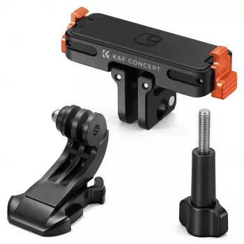 KF Magnetic Quick Release Mount for GoPro and 1/4 inch Screw, for Insta360 Go Ultra, Black