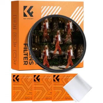 K&F Concept Kaleidoscope Filter 5x Pentagonal Effect 58mm Black
