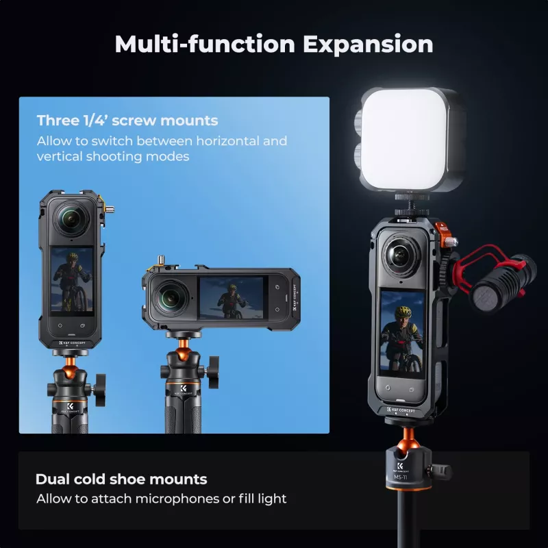 KF apsauginis rėmas su laikikliais Insta360 X5 / Kf31.182