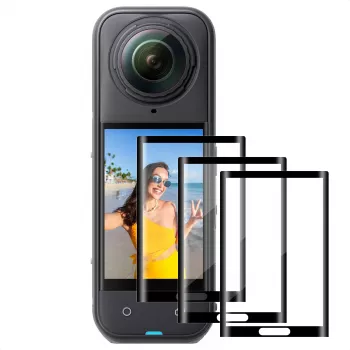 3x Grūdinto stiklo ekrano apsauga Insta360 X4 / X5 - KF31.184