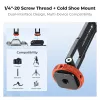 KF Magnetic MagSafe Telefono Laikiklis su 1/4 colio Sriegiu ir Cold Shoe - Juodas (KF31.196)