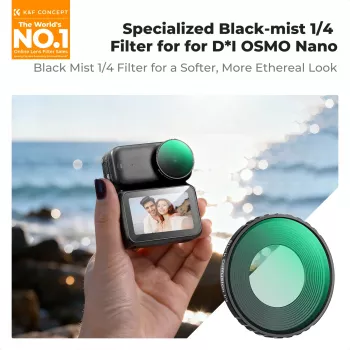 K&F Concept Nano-X Black Diffusion 1/4 filtras, skirtas DJI Osmo Nano, su dėklu