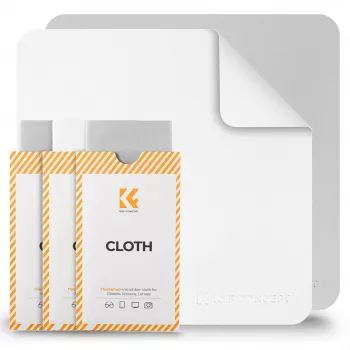 KF Microfiber Cleaning Cloth 30x30cm 200gsm 3-Pack optikai, objektyvams ir ekranams