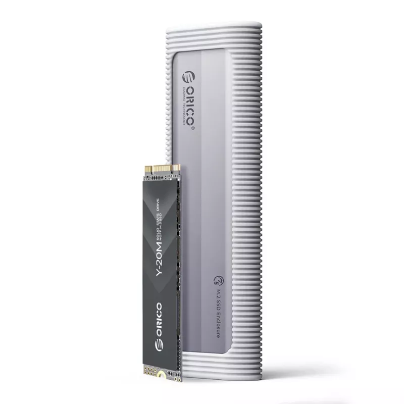 ORICO AXM2F M.2 SATA SSD korpusas su USB-C 3.2 – Pilka