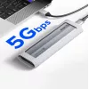 ORICO AXM2F M.2 SATA SSD korpusas su USB-C 3.2 – Pilka