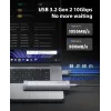 ORICO AXM2-G2-V1 M.2 NVMe SSD korpusas USB-C/USB-A 10Gbps - Pilka