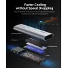 ORICO AXM2-G2-V1 M.2 NVMe SSD korpusas USB-C/USB-A 10Gbps - Pilka